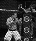 Pat Shultz before being knocked out